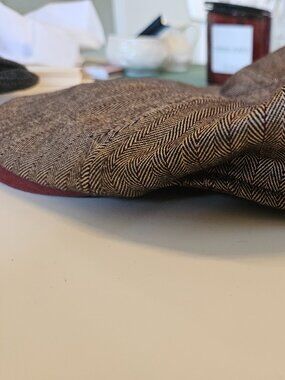 Goorin Bros Herringbone Flat Cap – Medium, Brown/Tan, Ivy Newsboy